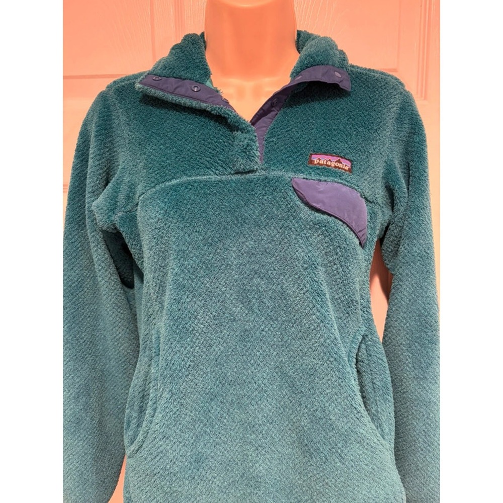 Patagonia Synchilla Snap T Fleece XS Teal Green Polartec Thermal Pro STY25442